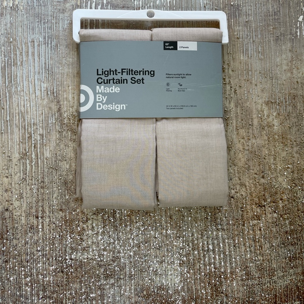 COPY - Made by design light filtering curtain set